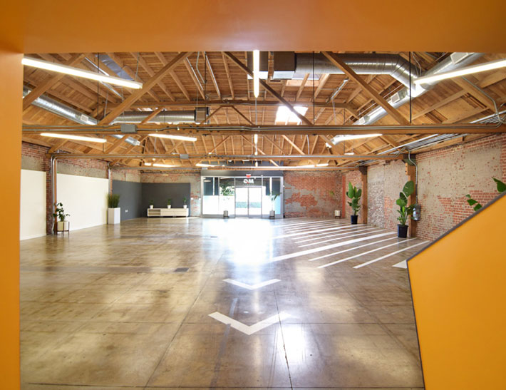 Indoor private event space at MG Studio in Los Angeles, CA