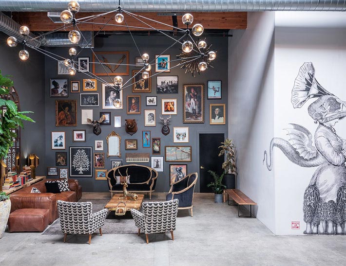 Private event space interior at Playa Studios in Culver City, CA